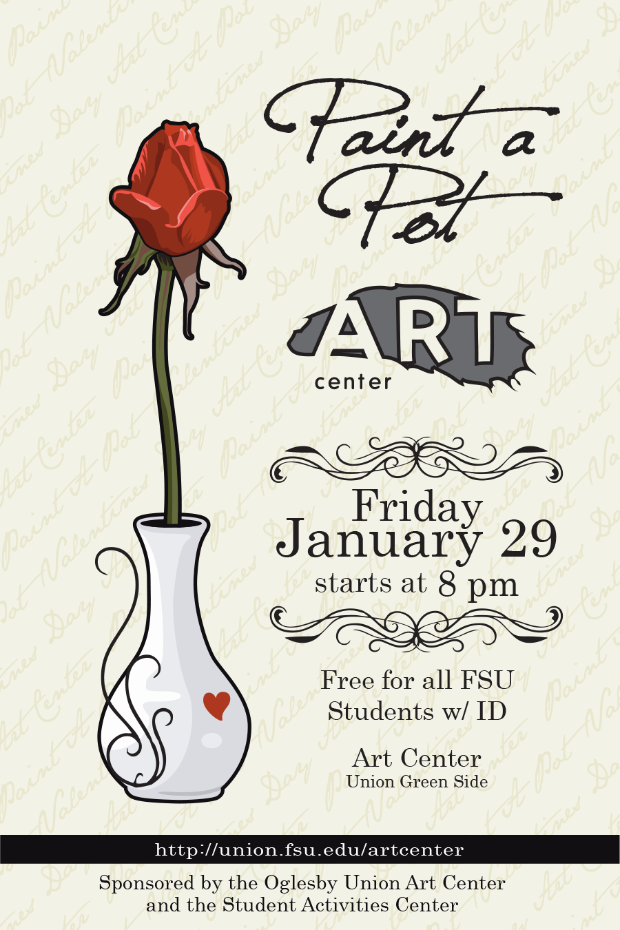 FSU Art Center Paint A Pot poster