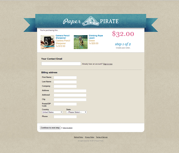 Paper Pirate website