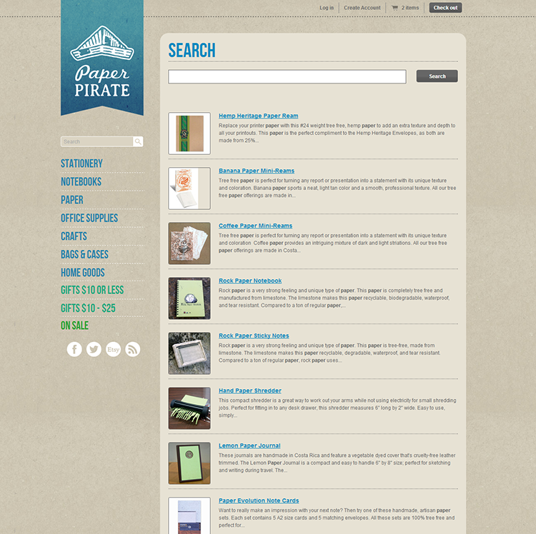 Paper Pirate website
