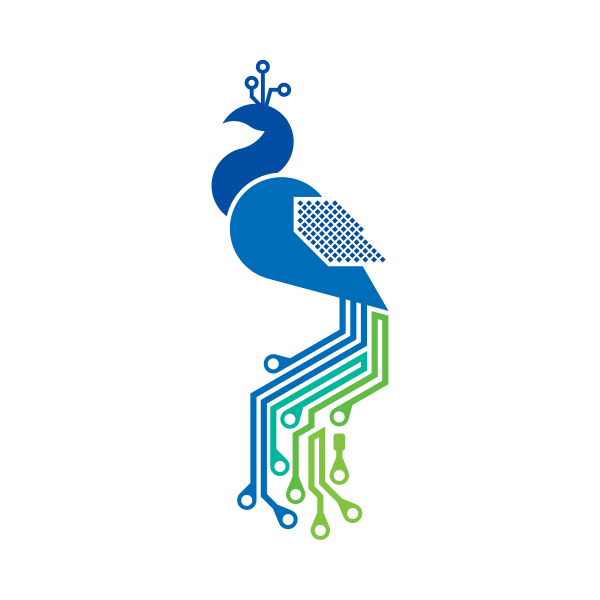 Peacock Security logo 5 color