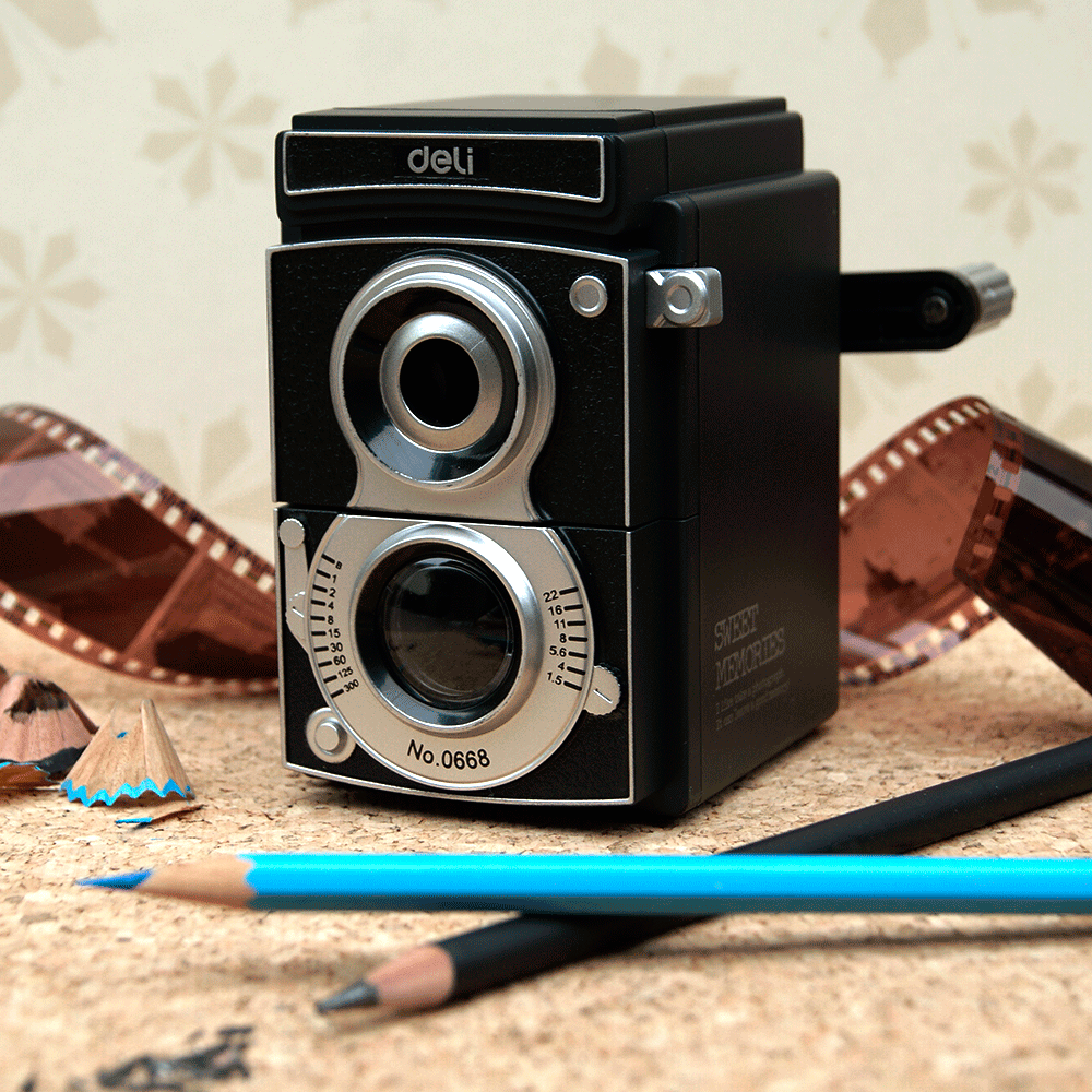 camera pencil sharpener